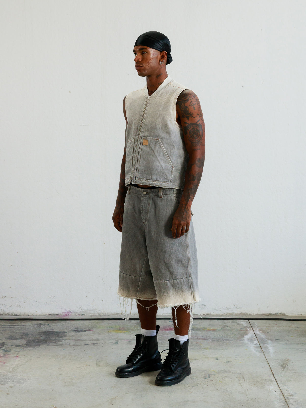 LEON - FADE GRAY JORTS