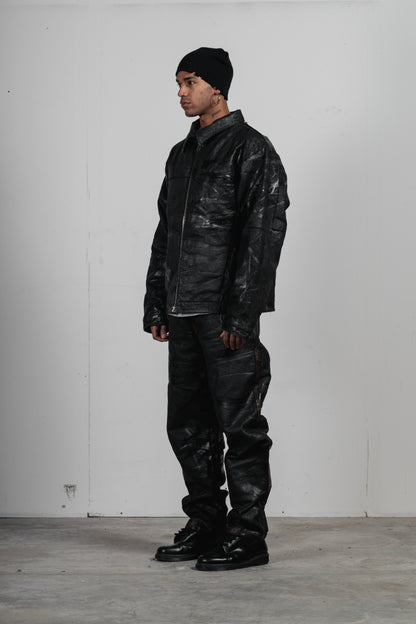 NOLAN - BLACK JEANS PRINTED