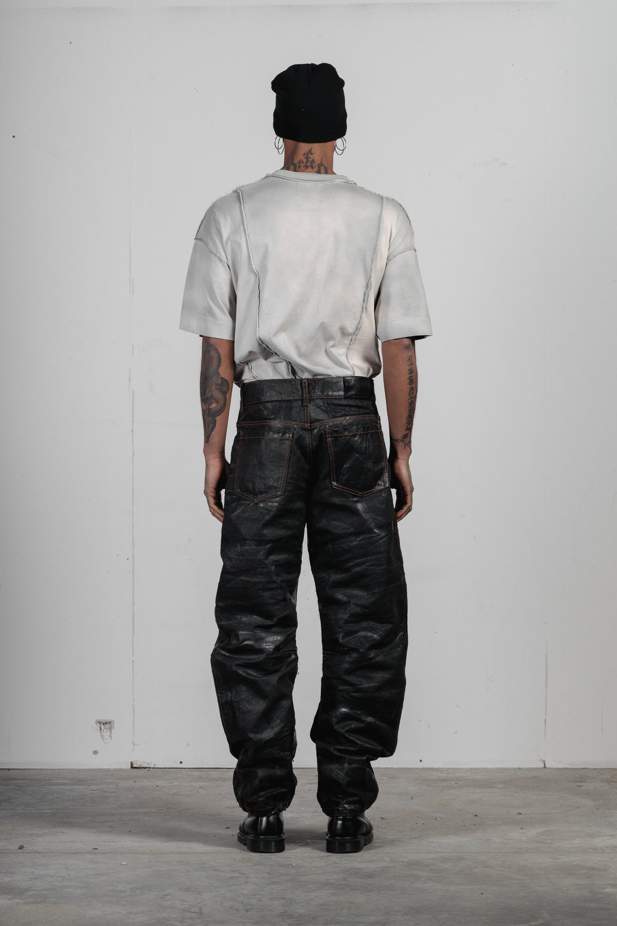 LUCAS - BLACK JEANS PRINTED