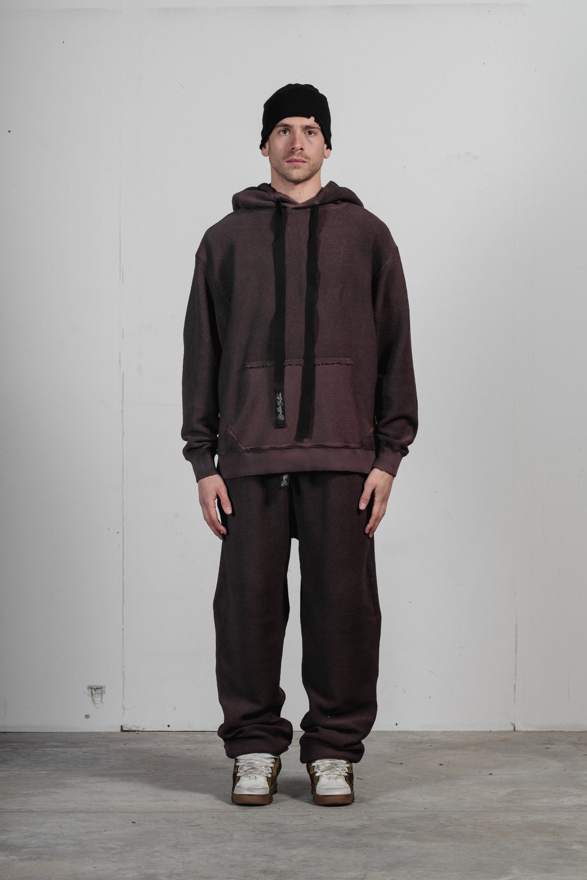 EQUIPO HOODIE/REV - BRICK RED